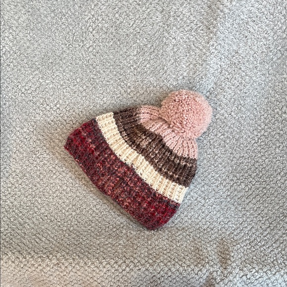 Cozy Striped Knit Pom-Pom Beanie for Kids - Picture 1 of 3